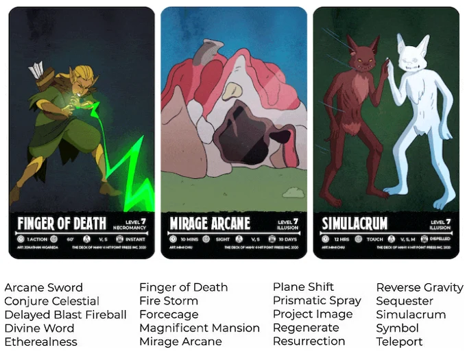 Decks of Many Animated Things (animierte Zauberkarten D&D 5E)