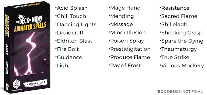Decks of Many Animated Things (animierte Zauberkarten D&D 5E)