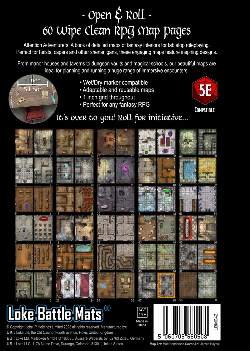 Big Book Of Battle Mats: Rooms, Vaults And Chambers (EN)