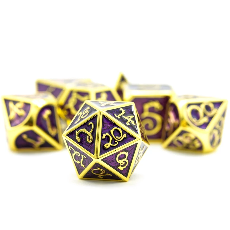 Drachenwürfel Purple & Gold
