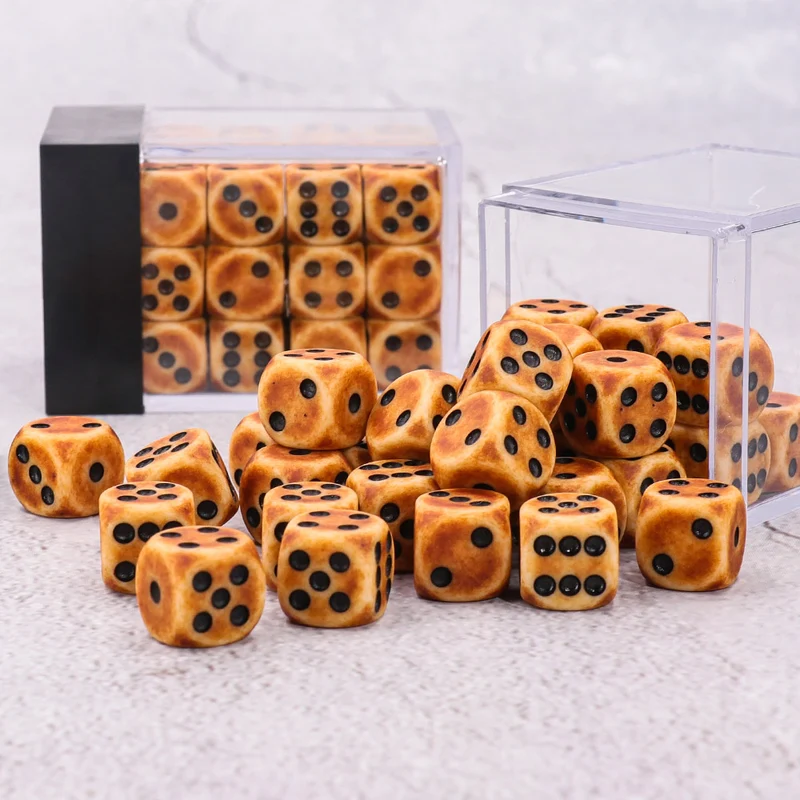 36x Antique Mini D6 (12 mm)