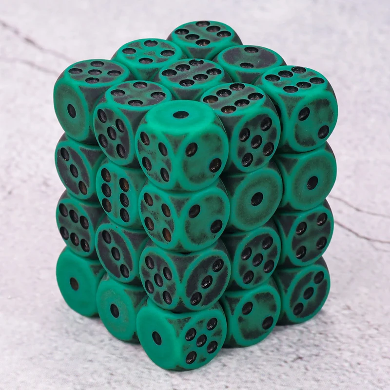36x Antique Mini D6 (12 mm)