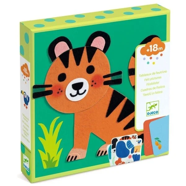 Weiche Filztiere Collage – Djeco