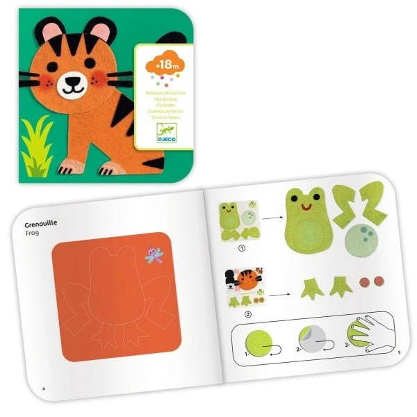 Weiche Filztiere Collage – Djeco