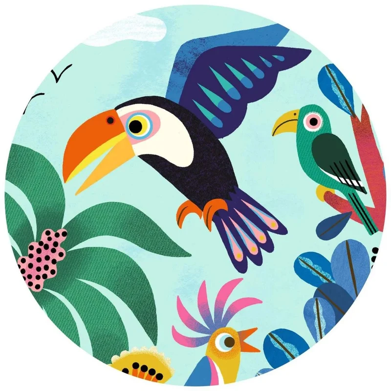 Djeco Puzzle Tukan – 24-teiliges Dschungel-Puzzle