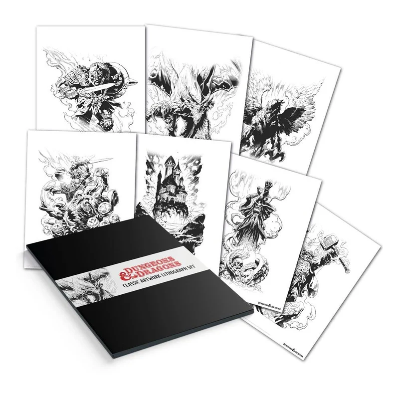 D&D limitiertes Kunstdruck Set (7-teilig)