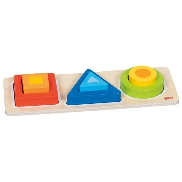 Geo Blocks Formensortierbrett – Lernspiel aus Holz