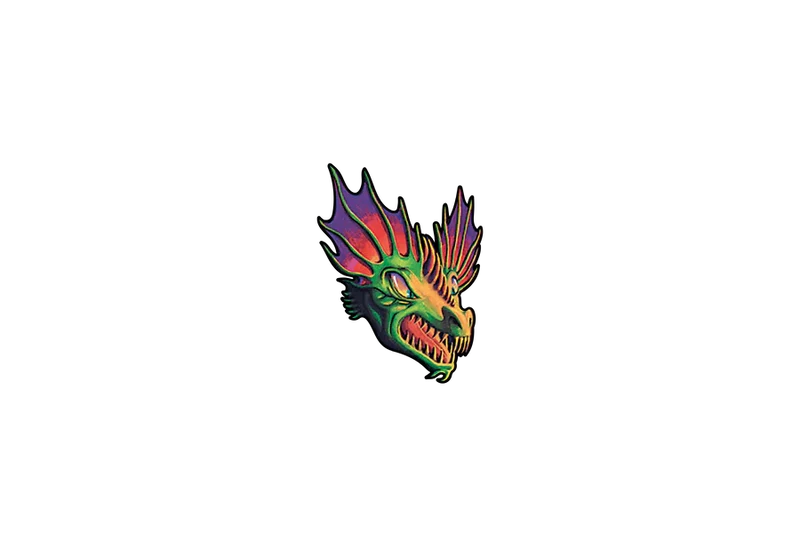 D&D Retro Dragon Pin (mit Pinfinity VR Features)