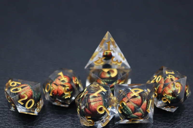 Dragon Eye Red Flüssigwürfel Set