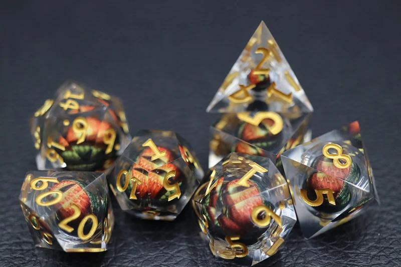 Dragon Eye Red Flüssigwürfel Set