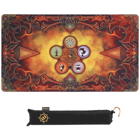 TCG Playmat mit gestickten Rändern