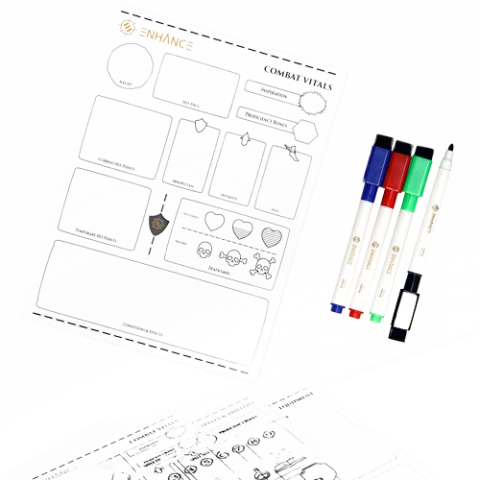 Acryl Charakterbogen-Set für DnD 5e