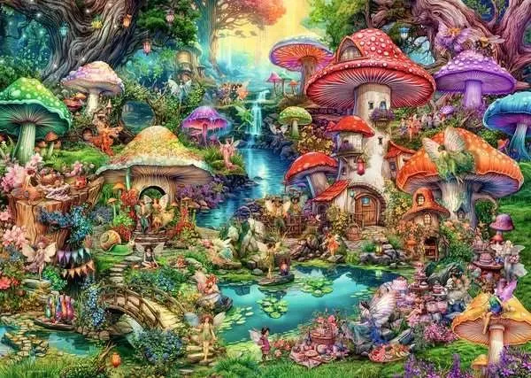 Merry Mushroom Village Puzzle – Ravensburger