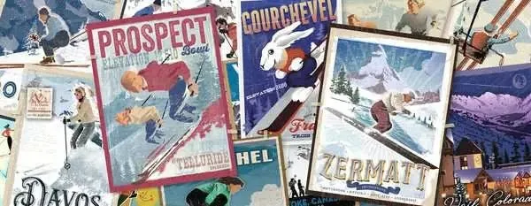 Vintage Ski-Poster Puzzle 1000 Teile – Ravensburger
