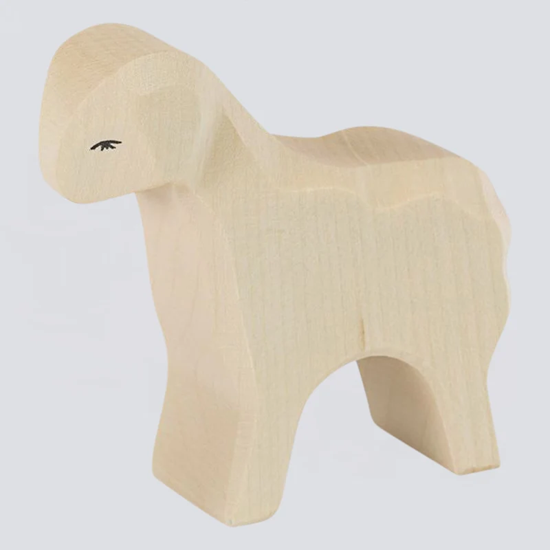 Ostheimer Holzfigur Schaf stehend