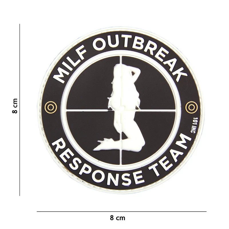 Patch 3D PVC Milf Outbreak schwarz