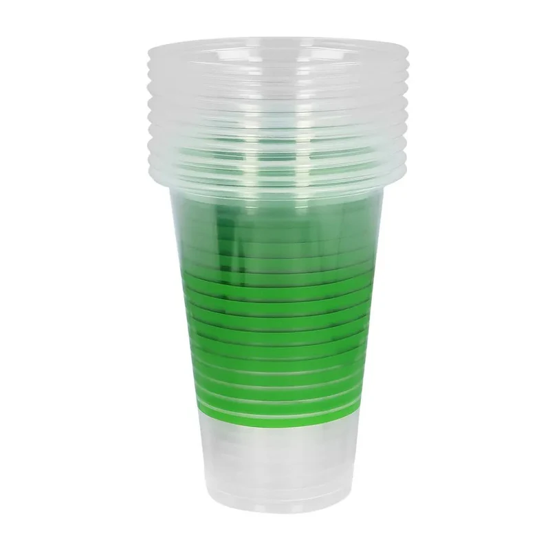 Grünes Trinkspiel Beer Pong, 3-teilig