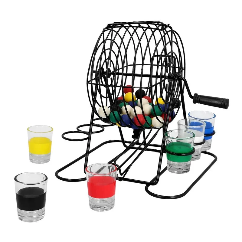 Buntes Trinkspiel „Bingo“, 3-teilig