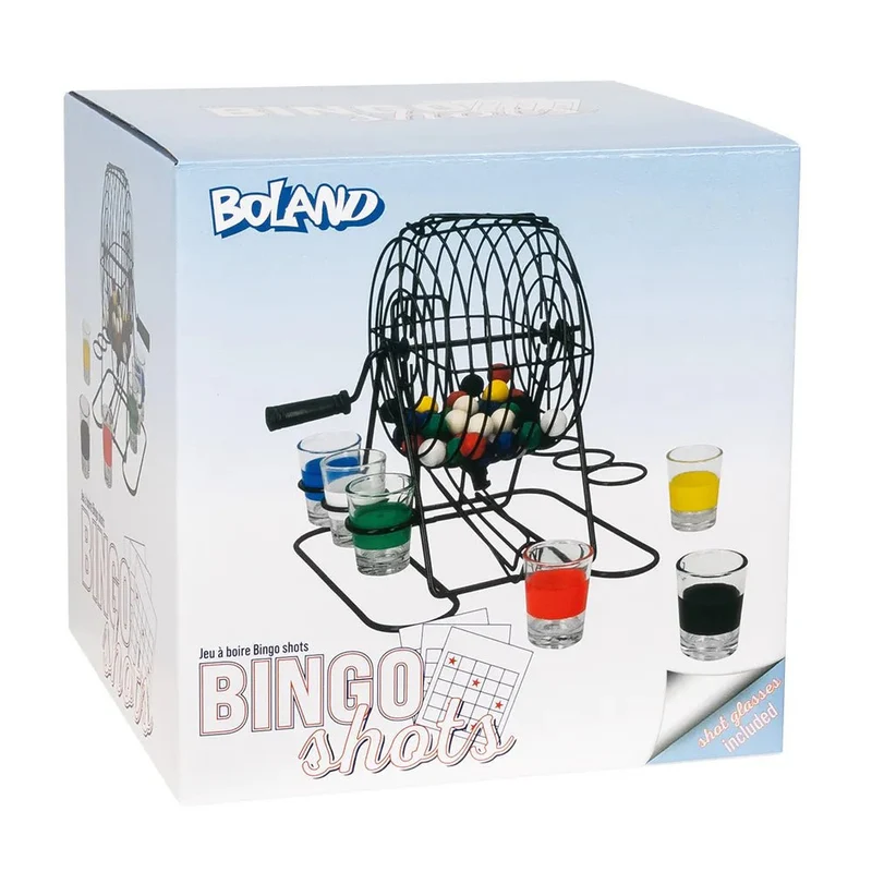 Buntes Trinkspiel „Bingo“, 3-teilig