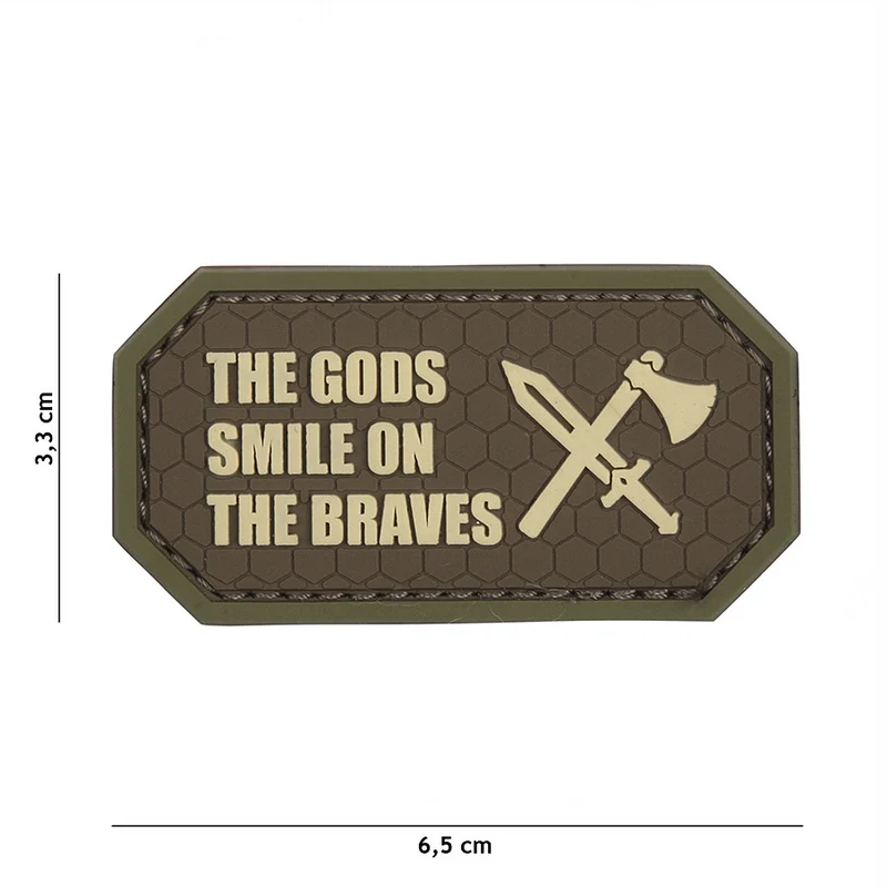 Patch 3D PVC The Gods smile on the braves brown