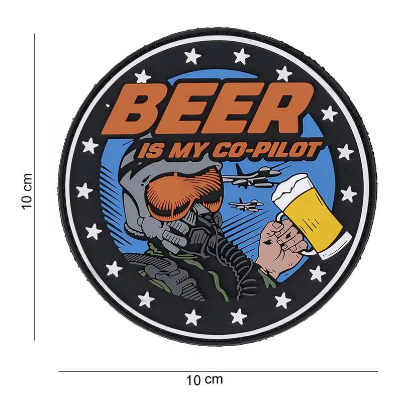 Patch 3D PVC Beer is my Co-pilot