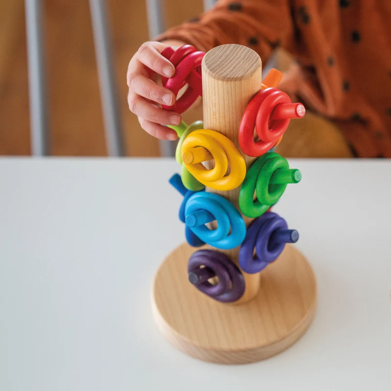 Grimm's Sortierhilfe Bauringe Regenbogen