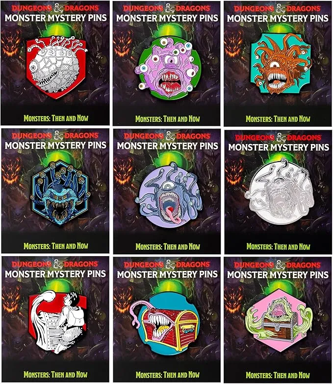 D&D Monster Mystery Pins