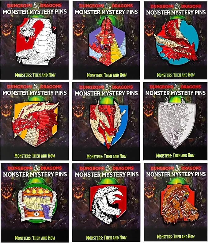 D&D Monster Mystery Pins