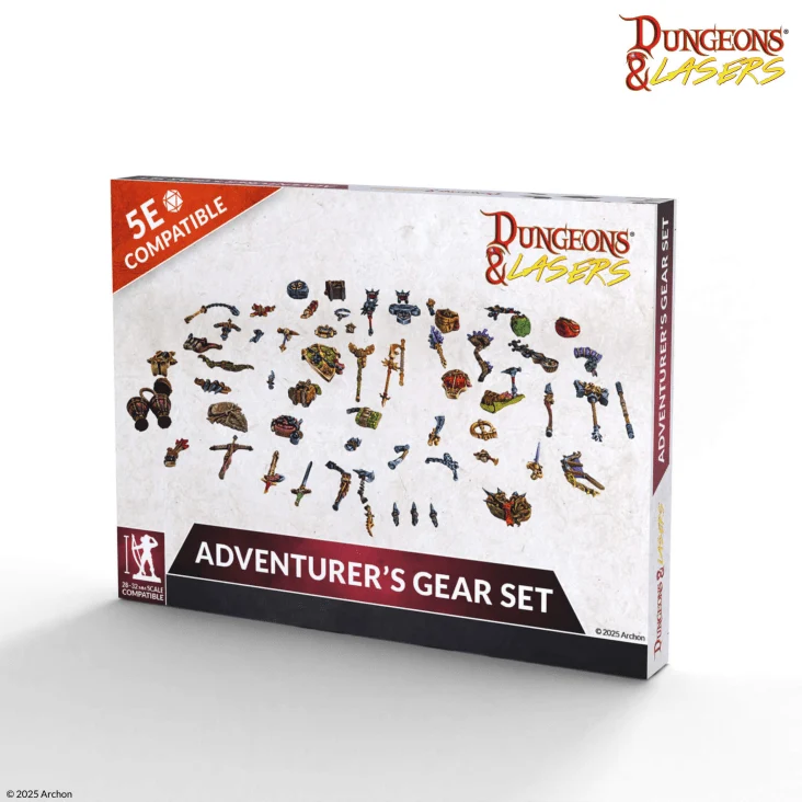 Dungeons & Lasers - Adventurer's Gear Set (unbemalt)