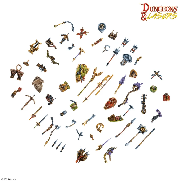 Dungeons & Lasers - Adventurer's Gear Set (unbemalt)