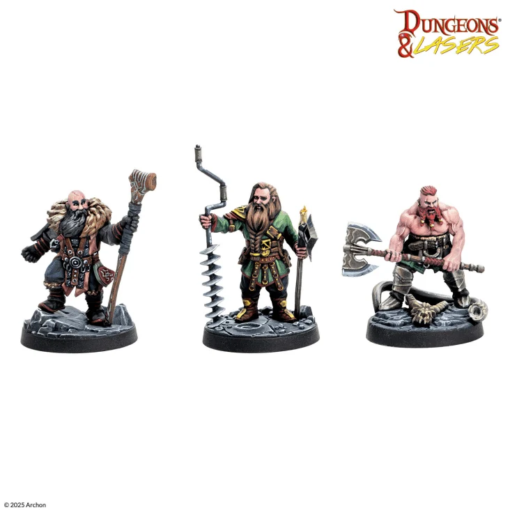 Dungeons & Lasers - Dwarven Miners (unbemalt)