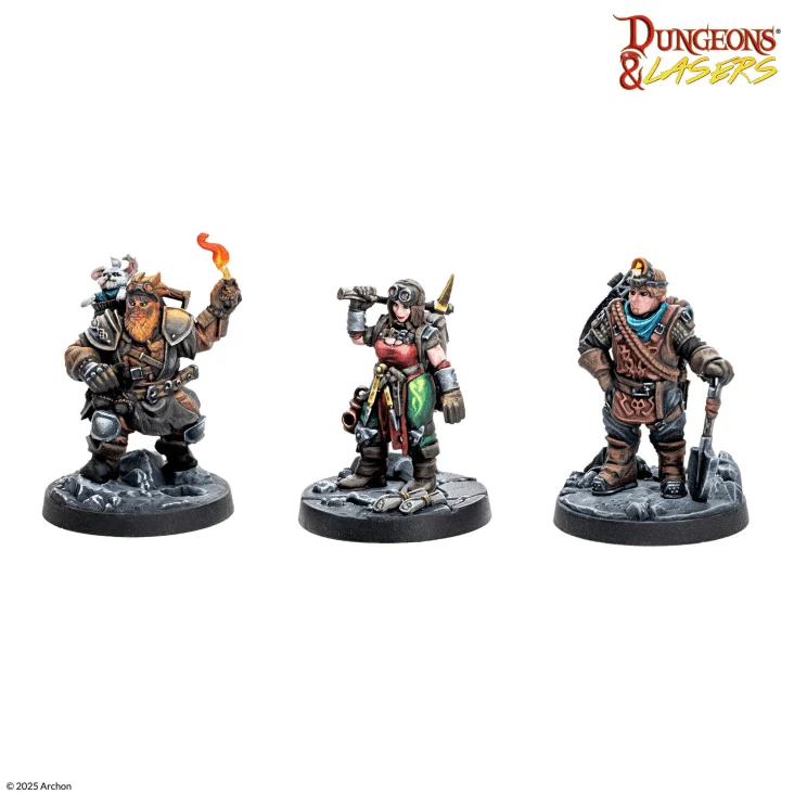 Dungeons & Lasers - Dwarven Miners (unbemalt)