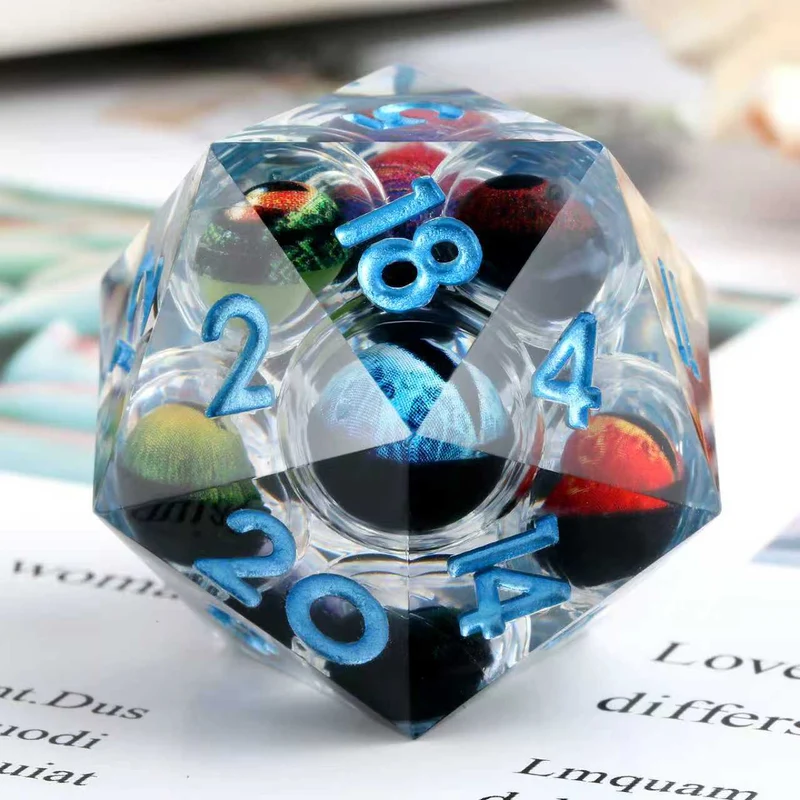 The All-Seeing Ensemble – XL Liquid Core Sharp-Edge D20