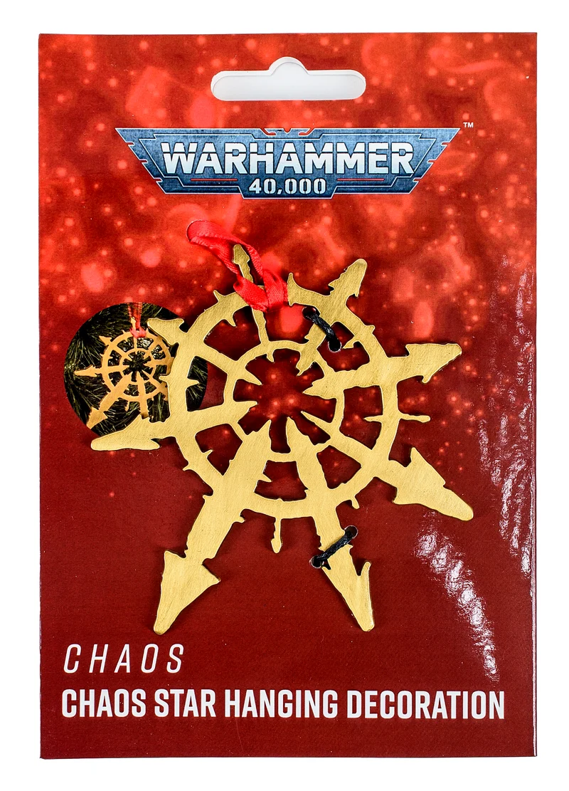Warhammer 40k - Chaos Star - Weihnachtsbaumschmuck