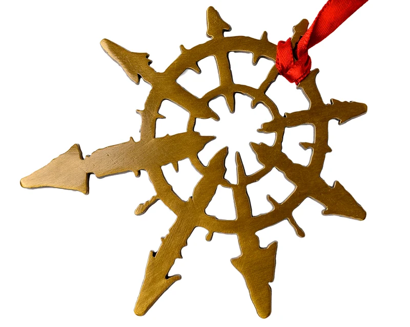 Warhammer 40k - Chaos Star - Weihnachtsbaumschmuck