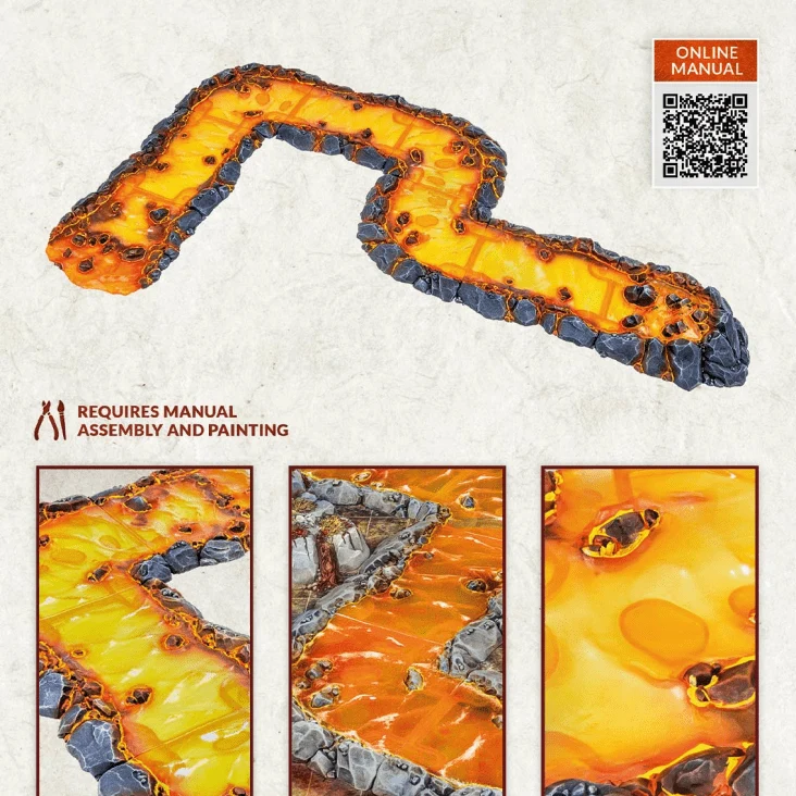 Dungeons & Lasers - Modular Lava (Unbemalt)