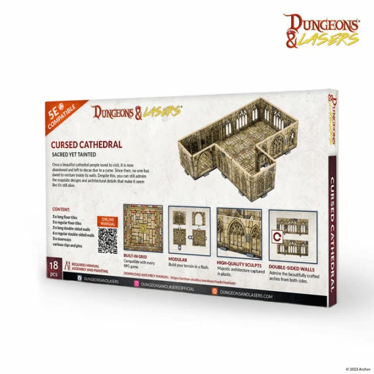Dungeons & Lasers - Cursed Cathedral (Unbemalt)