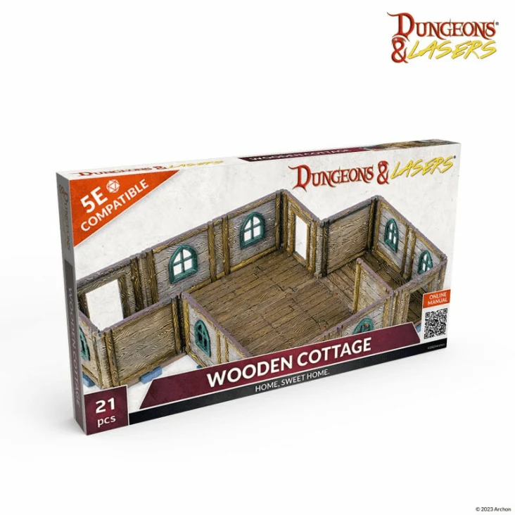 Dungeons & Lasers - Wooden Cottage (Unbemalt)