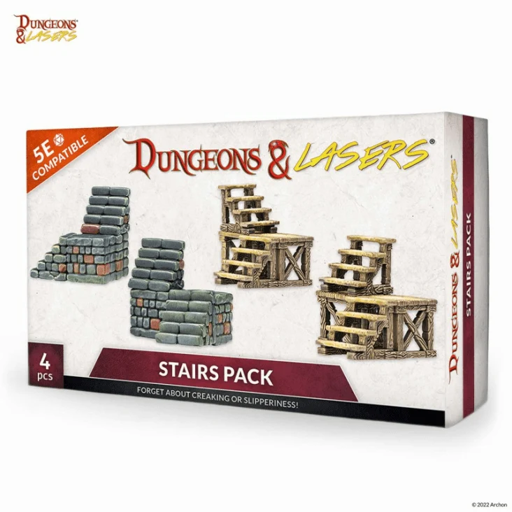 Dungeons & Lasers - Stairs Pack (Unbemalt)