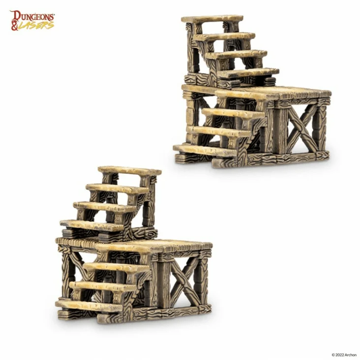 Dungeons & Lasers - Stairs Pack (Unbemalt)