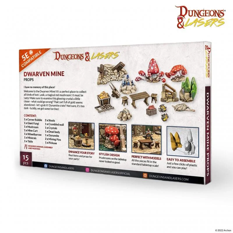 Dungeons & Lasers - Dwarven Mine (Unbemalt)
