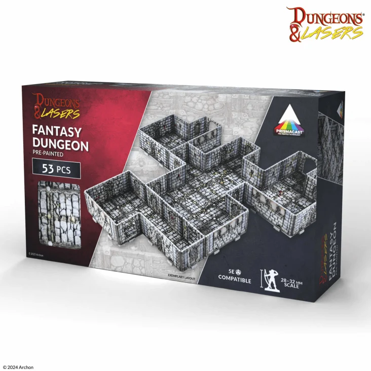 Dungeons & Lasers - Fantasy Dungeon PrismaCast™ Pre-Painted
