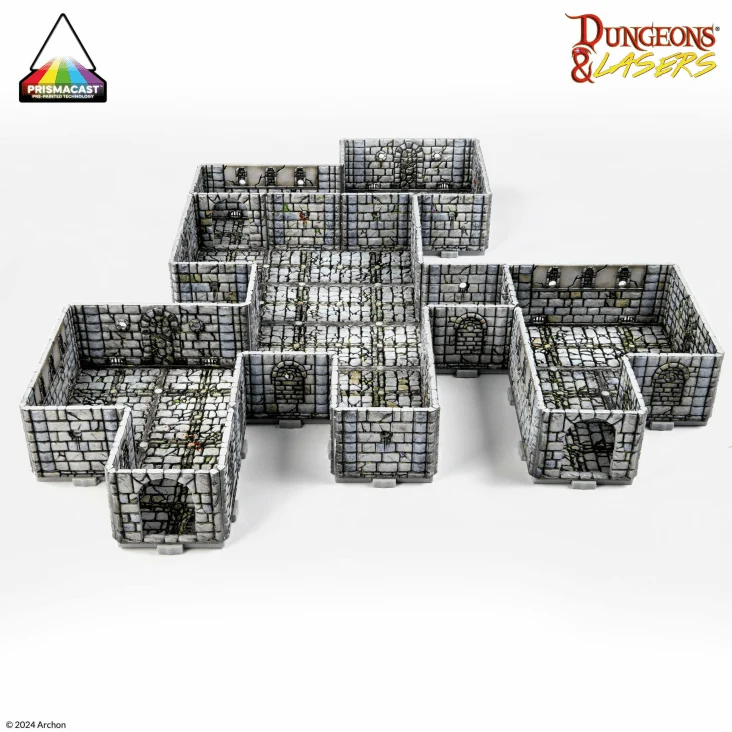 Dungeons & Lasers - Fantasy Dungeon PrismaCast™ Pre-Painted