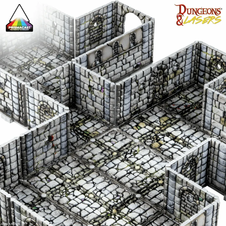 Dungeons & Lasers - Fantasy Dungeon PrismaCast™ Pre-Painted
