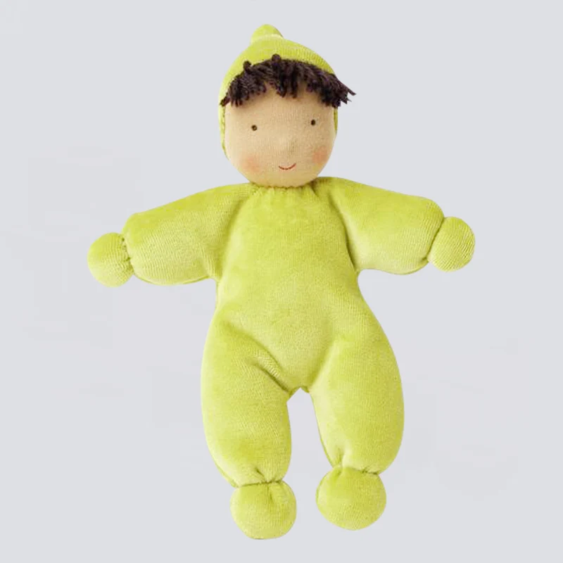 Waldorfpuppe Lolo moos - 21 cm