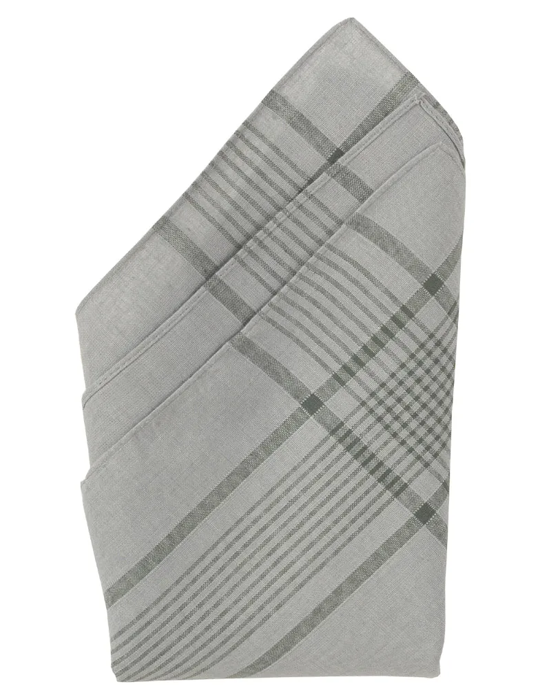 BW Taschentuch – Baumwolle, grau-kariert