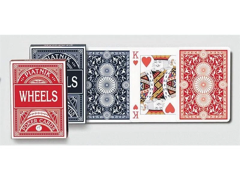 Poker in Faltschachtel blau oder rot