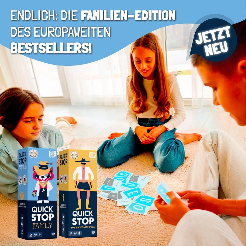 QuickStop Familien-Edition – Kartenspiel
