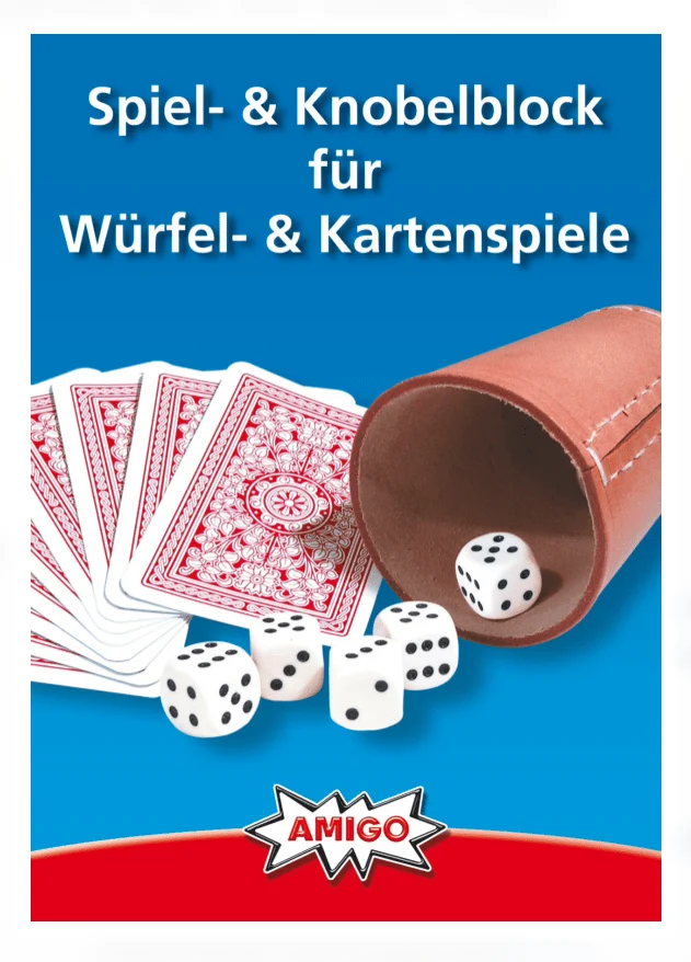 Spiel- & Knobelblock – Punkteblock für Würfel- und Kartenspiele
