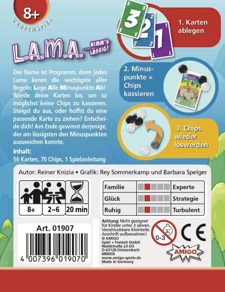 LAMA Kartenspiel – Nimm’s lässig!